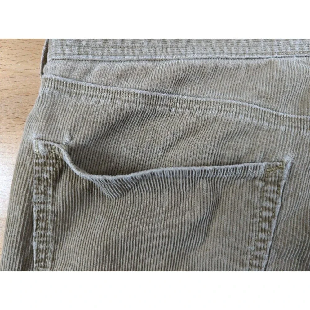 Banana Republic Khaki Beige Corduroy Pants 33x34 Men's Straight Fit Pima Cotton